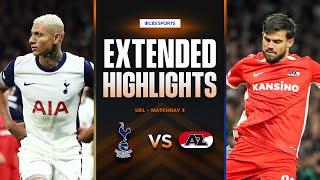 Tottenham vs. AZ Alkmaar: Extended Highlights | UEL League Phase MD 3 | CBS Sports Golazo