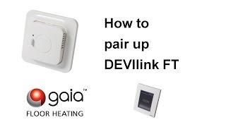 How to pair up DEVIlink Floor Thermostat (FT)