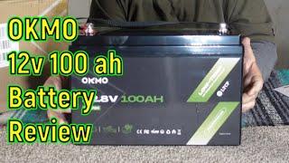 OKMO 12v 100 ah LifePo4 Battery 1280 Watt Hours