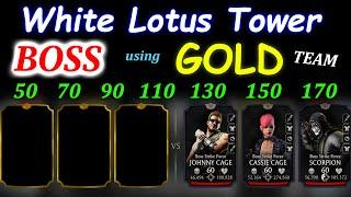 White Lotus Tower 50 to 170 using Gold