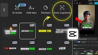 Generate Auto Captions In Capcut | Capcut Captions Generator | How Generate Auto Captions In Capcut