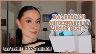 WAS HABE ICH IM SEPTEMBER 2024 AUFGEBRAUCHT BZW. AUSSORTIERT?I jessicamller