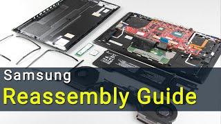 Samsung RV520, RV518, RV515, RV513, RV511, RV509 Laptop Reassembly Guide