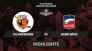 DEL2: ESV Kaufbeuren vs. Selber Wölfe I Highlights - Pre-Playoffs | SDTV Eishockey