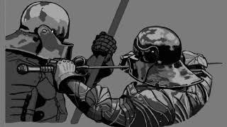 "Knight Fight!" Metal Study - Timelapse Drawing - Lordkaiser Artwork