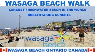 WASAGA BEACH ONTARIO CANADA WALK - LONGEST FRESHWATER BEACH IN THE WORLD