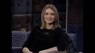 Saffron Burrows on Late Night December 2, 1999