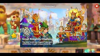 Hustle Castle: EVENT: Great Knightly Challenge, Golden Pass + Weapon Souls Crafted  (Part 1)