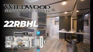 Tour the 2023 Heritage Glen 22RBHL Travel Trailer by Forest River