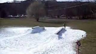 my ugly frontside boardslide to fakie at the J.T. lab