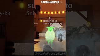 Crazy Sheep and NEON #Animals watch the MADNESS in Roblox #FarmWorld by #astrosfarmworld