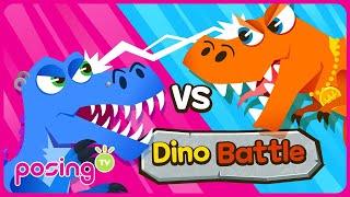 T-Rex vs Spinosaurus | Dinosaur battle | Who is the most powerful dinosaur? | posingTV