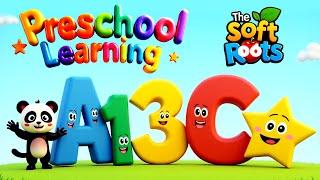 Preschool Learning activities for 3 year olds at home | Learn ABC Phonics Shapes Numbers Colors 