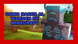 COMO HACER AL WARDEN/ MINECRAFT / PAPERCRAFT