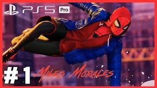 SPIDER-MAN MILES MORALES 4K 60fps HDR PS5 Pro Walkthrough Gameplay Part 1 - INTRO - Playing In 2025!