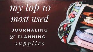 10 Most Used Supplies For Journaling