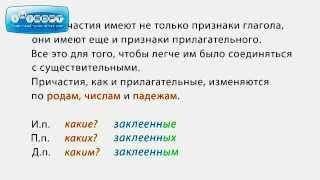 Причастие в русском языке | 5-ege.ru