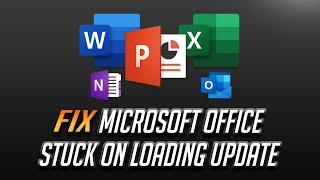 Fix Microsoft Office Error "Updating Office Please Wait A Moment" - Stuck Loading Update Office 2024