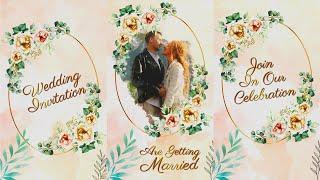 Floral Wedding Invitation In After Effects | After Effects Tutorial