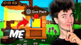 I TROLLED As The BEEKEEPER In GROW A GARDEN… (I Made BILLIONS?)