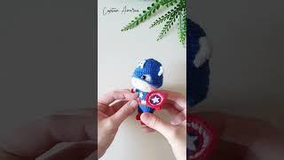 Crochet Captain America #shorts #springdaydiy #crochet