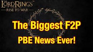 Incredible New PBE Update News! - Lord Of The Rings: Rise To War!