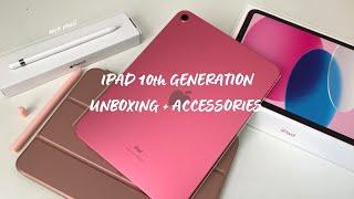 Aesthetic  Unboxing Ipad 10th Generation 2022 + apple pencil + accessories + review | Kristine Arce