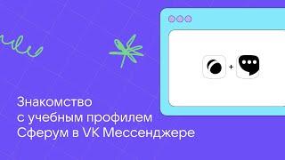 Что такое учебный профиль Сферум в VK Мессенджере