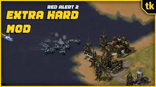 Red Alert 2 | Extra Hard Mod | Genetic Warfare Strikes vs 7 Brutal Ai