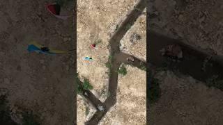 Drone Captures Grenade Toss During Trench Fight  #military #dronefootage #airsoft #shorts