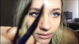 [ASMR] CLOSE UP- Doing Your Eyebrows W/ Inaudible Whispering/ Personal Attention