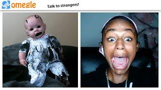 haunted doll JUMPSCARE TROLLING on OMEGLE