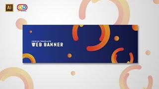 Simple Web Banner Design | Adobe Illustrator Tutorials | Part 2