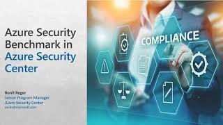 Azure Security Center webinar: Security Benchmark