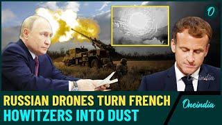 Sumy War:Russian Drone Vapouries French Ceaser Howitzers| Shocking Video Show Moment of Devastation