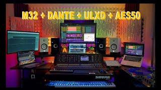 Midas m32 with Dante and AES50A