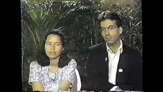 Natalie Merchant and Dennis Drew of 10,000 Maniacs on Night Flight (USA Network), 1988