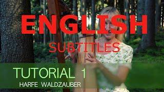 Tutorial 1 Harp "Waldzauber" forest magic - 4 patterns - Claudia Kuhn - English subtitles