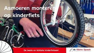 Asmoeren monteren op kinderfiets