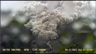 Pyroclastic Flow destroyed Semeru CCTV 4 Dec 2022