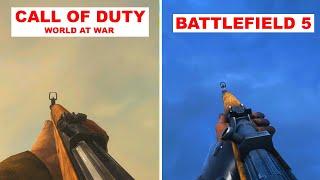 Battlefield 5 vs Call of Duty World at War - Weapon Comparison