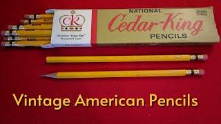 National's Cedar King Pencils: a vintage pencil review