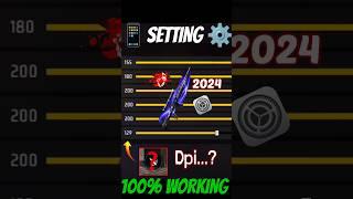 Free Fire Headshot setting 2024  Best Sensitivity Settings ️| Sensitivity + Hud Settings Free Fire