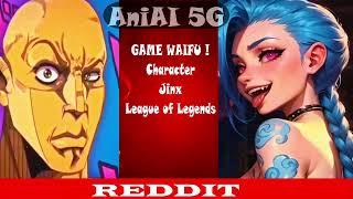 Jinx Arcane Anime vs Reddit (The rock reaction meme) League OF Legends