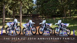 The Yamaha YZ: 50 Years of Building Better Machines - 2024 Yamaha YZ 50th Anniversary Lineup