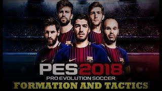 Pro Evolution Soccer 2018 Best Formation and Tactics - For Both Possession and Counter Attack Teams