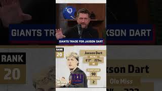 GIANTS TRADE BACK FOR JAXSON DART!  The McShay Show