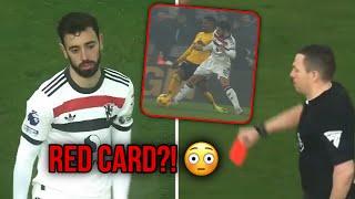 Bruno Fernandes Red Card vs Wolves  Was it REALLY a Red Card?