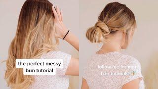 The Perfect Messy Bun Tutorial! #Shorts