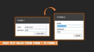 How to Pass Text from TextBox Form 1 to TextBox Form 2 Using C#